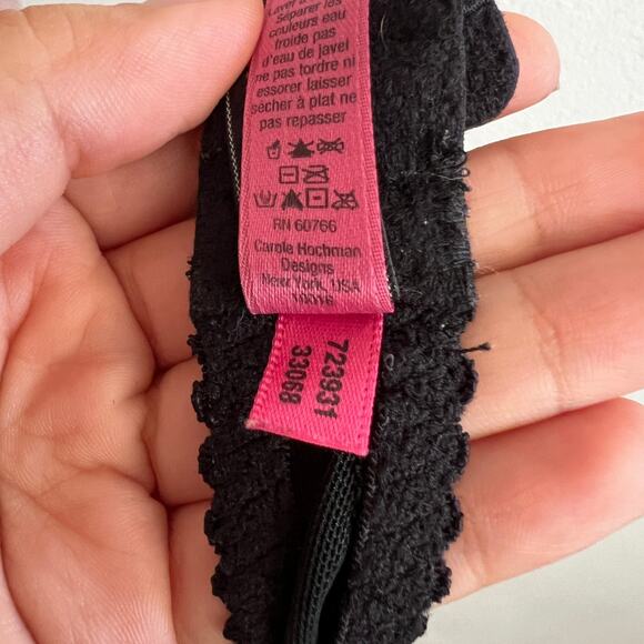 Betsey Johnson Black Butterfly Bra 36B Y2K 2000s Lingerie Mall Goth Emo - Picture 5 of 5